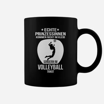 Volleyball-Enthusiast Tassen Echte Prinzessinnen im Trikot, Sportshirt - Seseable