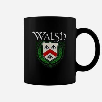 Walsh Surname Irish Last Name Walsh Family Crest Coffee Mug - Seseable