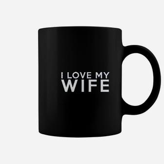 We Match I Love My Wife I Love My Husband Matching Couples Football Coffee Mug - Seseable
