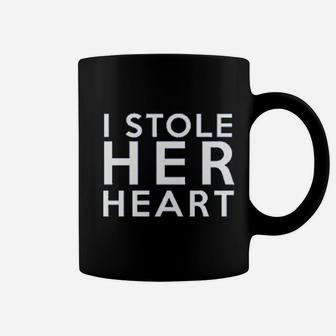 We Match I Stole Her Heart And So I Am Stealing His Last Name Coffee Mug - Seseable