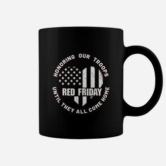 Wear Red On Friday - Us Military Pride And Support Coffee Mug - Seseable
