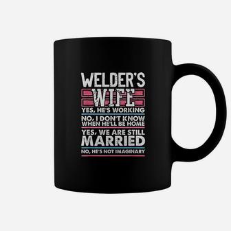 Wedding Anniversary Gifts For Her Still Married Welder Wife Coffee Mug - Seseable