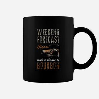 Weekend Forecast With Chance Bourbon Gift Coffee Mug - Seseable