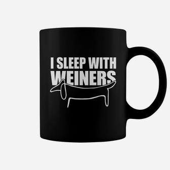 Weiner Dog I Sleep With Weiners Sleeping Dachshund Coffee Mug - Seseable
