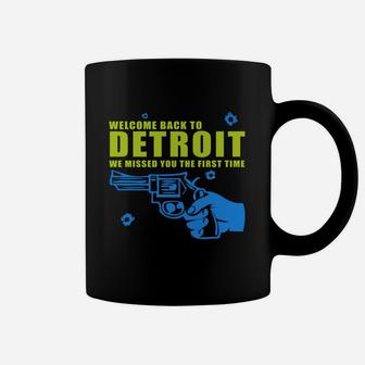 Welcome To Detroit T-shirt Coffee Mug - Seseable