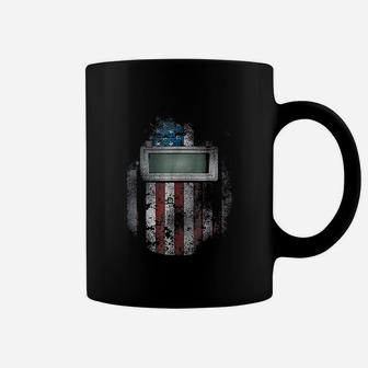 Welder American Welding Hood Gift For Welder Dads Coffee Mug - Seseable