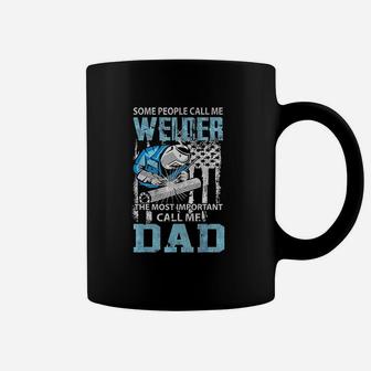 Welder Dad Fathers Day Funny Daddy Coffee Mug - Seseable