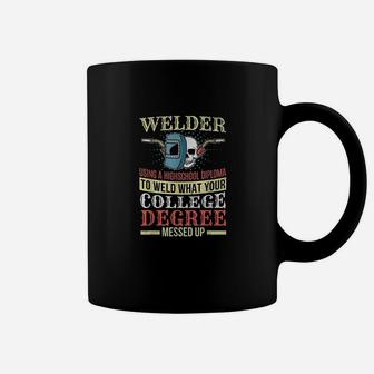 Welding Welder Funny Vintage Weld Welders Gift Coffee Mug - Seseable