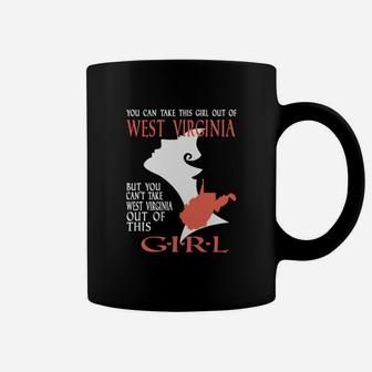 West Virginia Girl Tshirt Coffee Mug - Seseable