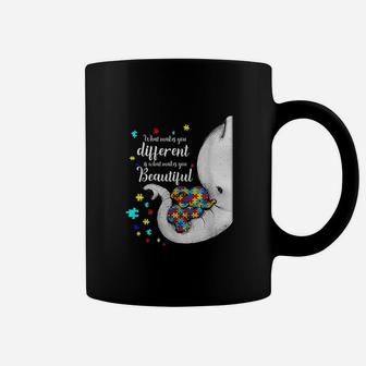 What Makes You Different Elephant Mom Child Awareness Coffee Mug - Seseable