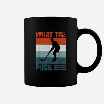 What The Puck Ice Hockey Fans Cool Hockey Supporters Gift Coffee Mug - Seseable