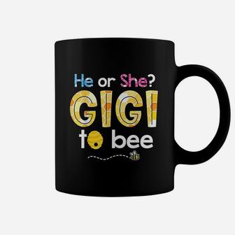 What Will It Bee Gender Reveal He Or She Gigi To Bee Grandma Coffee Mug - Seseable