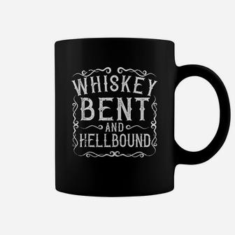 Whiskey Bent And Hellbound Country Music Biker Bourbon Gift Coffee Mug - Seseable