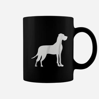 White Great Dane Dogs Coffee Mug - Seseable