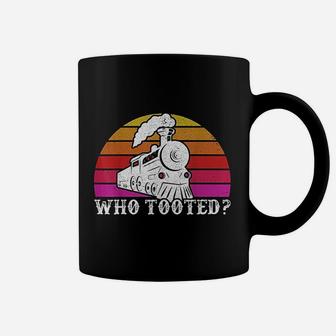 Who Tooted Train Themed Gift Train Collectors Gift Coffee Mug - Seseable
