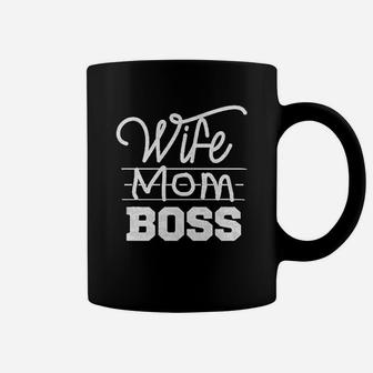 Wife Mom Boss Burnout Coffee Mug - Seseable