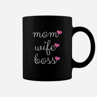 Wife Mom Boss Wifey Boss Lady Gift Coffee Mug - Seseable