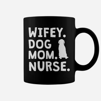 Wifey Dog Mom Nurse Funny For Nurses Dog Mom Coffee Mug - Seseable