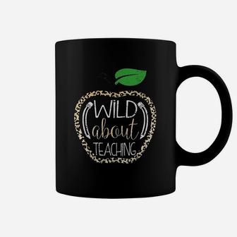 Wild About Teaching Leopard Print School Teacher Coffee Mug - Seseable