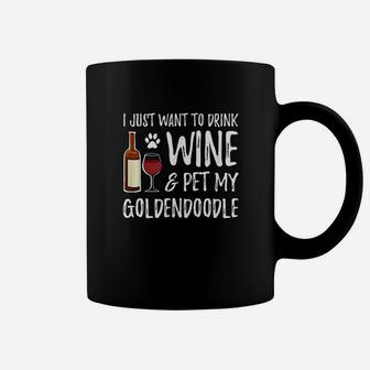 Wine And Goldendoodle For Goldendoodle Dog Mom T Coffee Mug - Seseable