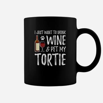 Wine And Tortie Tortie Cat Mom Coffee Mug - Seseable