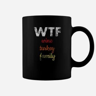 Wine Turkey Family Premium Funny Thanksgiving Family Coffee Mug - Seseable