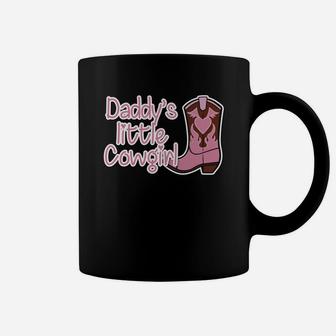 Womens Cute Daddys Little Cowgirl Country Girl Funny Kids Coffee Mug - Seseable