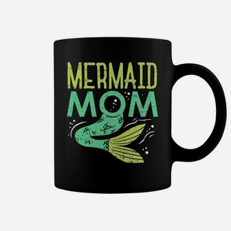 Womens Funny Mermaid Mom For The Under Water Living Mommy Coffee Mug - Seseable