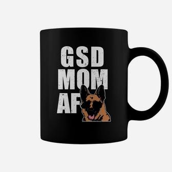 Womens Gsd Mom Af Funny Womens German Shepherd Dog Coffee Mug - Seseable