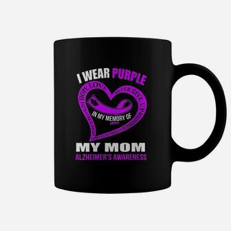 Womens In My Memory Of My Mom Alzheimer's Awareness Coffee Mug - Seseable
