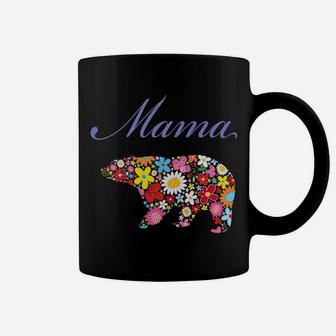 Womens Mama Bear Mother And Grandma Family Tee Coffee Mug - Seseable