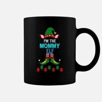 Womens Mommy Elf Matching Family Christmas Coffee Mug - Seseable
