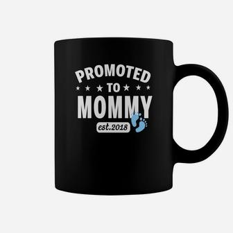 Womens New Mom Promoted To Mommy Est 2022 Mothers Day Coffee Mug - Seseable