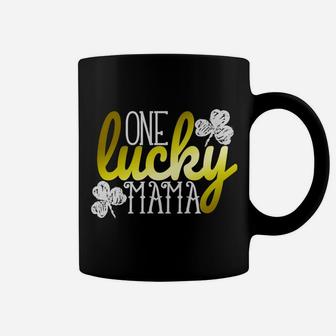 Womens One Lucky Mama St Patricks Day Coffee Mug - Seseable