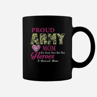 Mothers Day Proud Army Mom Most People Never Meet Their Heroes Coffee Mug - Seseable