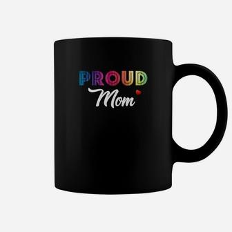 Womens Proud Mom Of Lgbt Son Daughter Gay Lesbian Pride Gifts Coffee Mug - Seseable