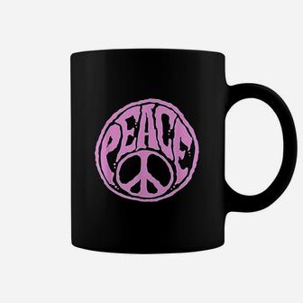 World Peace Sign Groovy 60s 70s Harmony Retro Coffee Mug - Seseable