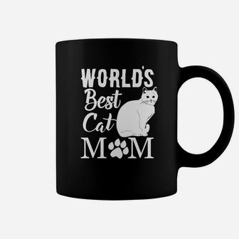 Worlds Best Cat Mom Funny Mothers Day Coffee Mug - Seseable
