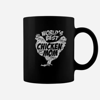 Worlds Best Chicken Mom Funny Farm Farmer Mother Coffee Mug - Seseable