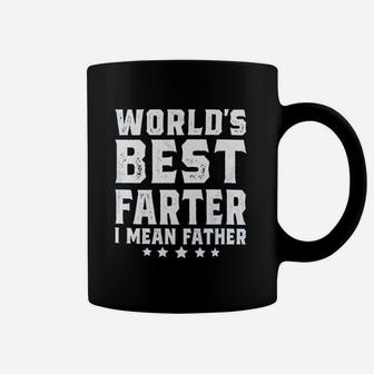Worlds Best Farter I Mean Father Fathers Day Coffee Mug - Seseable