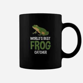 Worlds Best Frog Catcher Gift Boys Girls Kids Frog Hunter Coffee Mug - Seseable