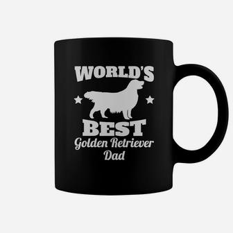 Worlds Best Golden Retriever Dad - Men's T-shirt Coffee Mug - Seseable