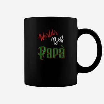 Worlds Best Papa Fathers Day, best christmas gifts for dad Coffee Mug - Seseable