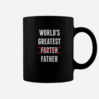 Worlds Greatest Farter I Mean Father Funny Dad Gifts Coffee Mug - Seseable