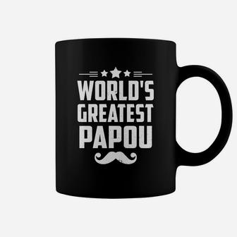 Worlds Greatest Papou Coffee Mug - Seseable