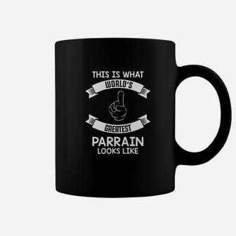 Worlds Greatest Parrain Best Godfather Coffee Mug - Seseable