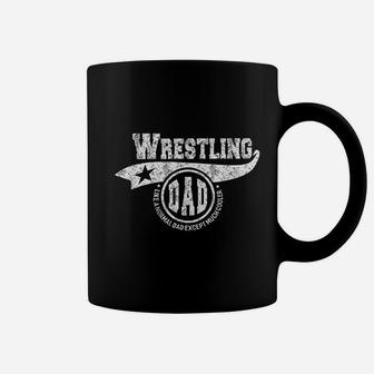 Wrestling Dad Fathers Day Gift Father Sport Coffee Mug - Seseable