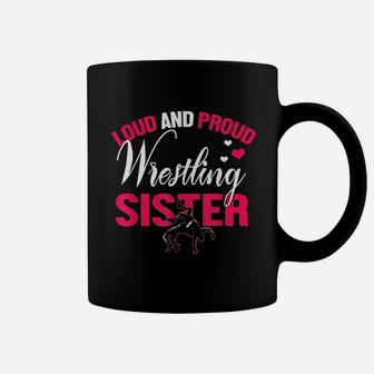 Wrestling Sister Funny Wrestler Sister Gift Women Coffee Mug - Seseable