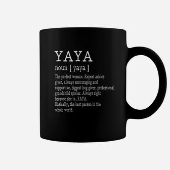 Yaya Definition Grandma Mother Day Coffee Mug - Seseable