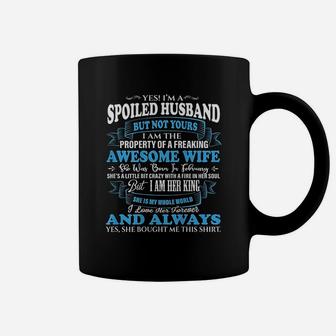 Yes I Am A Spoiled Husband Of An February Wife Gift Coffee Mug - Seseable